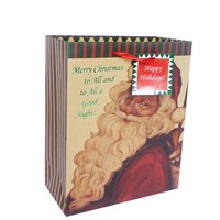 Sparkling Christmas Stocking Paper Gift Bag KR224-CHRISTMAS STOCKING