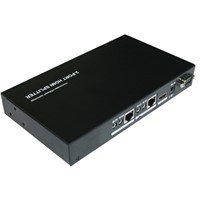 100m black metal 1x2 HDBaseT video and audio splitter supported 3D and IR
