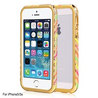 New Styles Twinkles Upon Incoming Calls Metal Bumper Case for iPhone5/5S