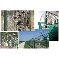 Razor barbed wire fencing