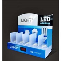 Acrylic Display Board Shelf for LED Lamps Exhibition Testing Rack Showcase