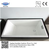 new model SW-1015 1500 mm cast iron bathtub for project