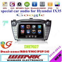 7inch double din special car dvd player for Hyundai IX35 DH7027