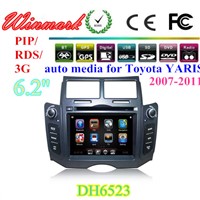 Auto radio navigation car dvd player for Toyota YARIS(2007-2011) DH6523