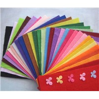 Colored Polyester needle punched felt for children handmade craft