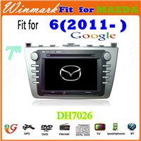 DH7026 car dvd player for Mazda 6 with gps radio bluetooth ipod cd navigation 3g function etc