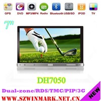 DH7050 7inch Double Din Universal Car Radio with GPS Bluetooth IPOD MP3 MP4 DVD player 3G etc