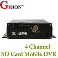 Car DVR,4CH, H.264, Play Back,,D1 Bus DVR,Hard Disk Mobile DVRS