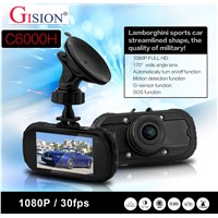 C6000H Car vehicle camera 1080P H.264 with 170 degree wide angle car camera mirror camcorder dvrs