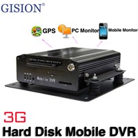 3G Mobile DVR, H.264 4CH car dvr ,Real time ,GPS Track Vehicle DVR,support iPhone ,Android Phone