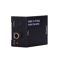 Digital to Analog Audio Converter black  digital audio signals to analog L/R audio