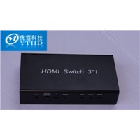 MINI 3x1 HDMI Switcher plastic case 3 ports auto high speed hdmi switches