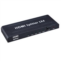 hdmi splitter 1x4 HDMI 1.3b HDCP1.2 support CEC&amp;amp;deep color 30/36bit