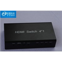househols mini hdmi video switcher 4x1 4 inputs