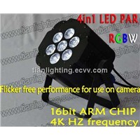 7*12W 4in1 Flat LED PAR / mini LED PAR / Led Disco Light / Mini Stage LED Light (PAR-T704F)