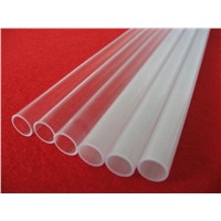 clear color quartz twin tube in high purity
