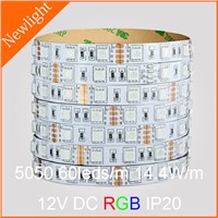 Epistar SMD5050 Flexible RGB LED Strip Light 60LEDs/m 14.4W/m DC12V IP20 nonwaterproof