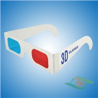 Wholesale paper red cyan 3d glasses