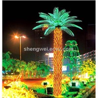 7.5m High Outdoor Decorative Garden LED Palm Tree street Lights