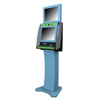 Dual Screen Coupon Printing Kiosk Touch Screen Terminal Kiosk for Hotel, Resturant,Airport,Cinema