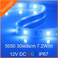 Epistar SMD5050 Flex RGB LED Strip Light 30LEDs/m 7.2W/m DC12V IP67 waterproof