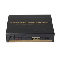 2 port HDMI Audio Converter/Extractor Audio EDID Setting&amp;amp;2HDMI output