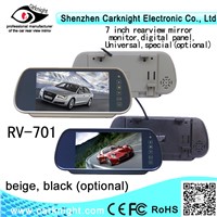 7 inch car Rearview mirror monitor with car camera