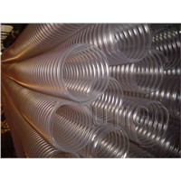 PU duct hose with copper coated steel wire