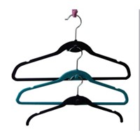 Colorful velvet hanger/ flocked hanger/flocking hanger3