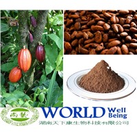Factory Supply 100% Natural Theobromine10%-20% Cocoa Powder,Cocoa Extract,Cocoa Extract Powder