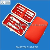 Promotional manicure set in red case (EMS06SS0157-red)