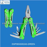 Multipurpose tool with aluminum handle color can be customized(EMP08AL0024S-green)