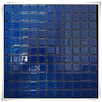 Pure Color Glass Blue Swimming Pool Mosaic tile