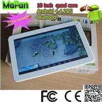 10 inch touch android 4.4 tablet/ quad core 10 inch tablet/mapan slim 10 inch bluetooth tablet