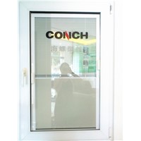 Conch U-PVC profile 60 series casement window with shutter inside