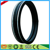 Large diameter single sphere flange rubber joint