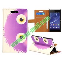 leather Case For Sony Xperia M2 S50H With Card Slots