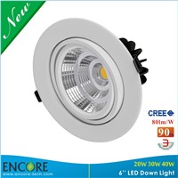 Cool white 5000K meanwell driver dimmable energy saving downlight