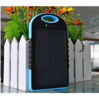 New Waterproof Solar Power Bank 5000mAh for Promotion