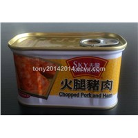 manufacture of canned ham luncheon meat