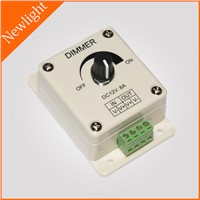 Turn-knob LED Dimmer / Controller 8A DC12V-24V for single color LED lighting fixtures