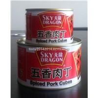 canned spiced pork cubes manufacture