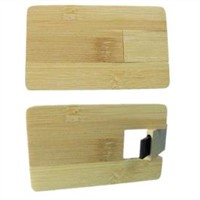 New Promotional Wooden Card USB Flash Disk Pendrive