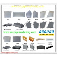 Plastic Mould for Concrete Curbstone Precast Concrete Products Smooth Surface