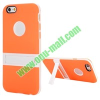 Ultra-thin Smooth Pattern Logo Cutout Detachable PC and TPU Hybrid Case for iPhone 6 Plus 5.5 inch