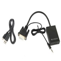 vga to hdmi converter with audio cable, up to 1080P