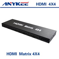 IR control 3D HD 1080P 4x4 4 in 4 out  HDMI matrix