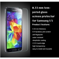 Samsung tempered glass screen protector 0.33mm ultra thin 9H hardness high transparency