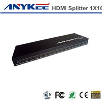 HDMI switch splitter 1x16 1 in 16 out 3D HD 1080P HDCP1.2