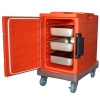 86 liter Insulated cabinet with dolly, food transport cabinet